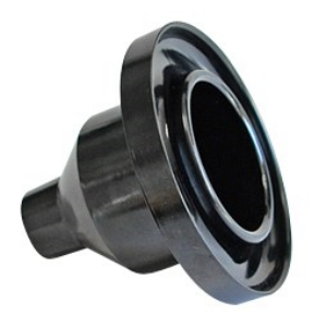 Outflow cup made of aluminium