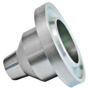 Outflow cup made of aluminium