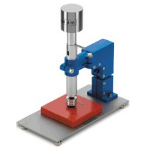 Drying Tester for paints and coatings, indentation using weight and nylon mesh