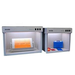 Colour comparison, metamerism, 5 types of light. Color Matching cabinets