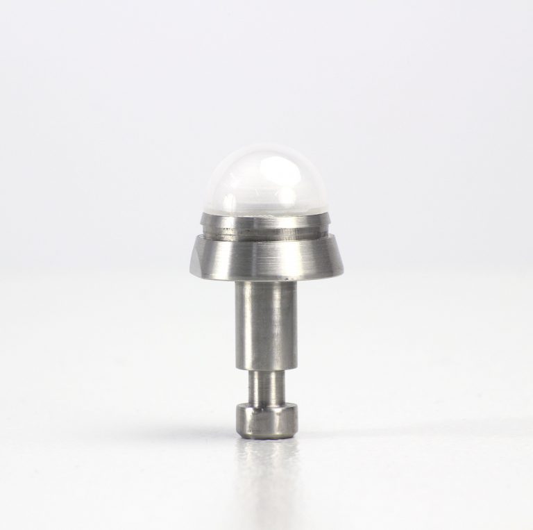Cupping test tool "illuminated ball punch"