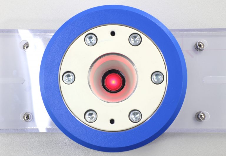 Cupping test tool "illuminated ball punch" – ON